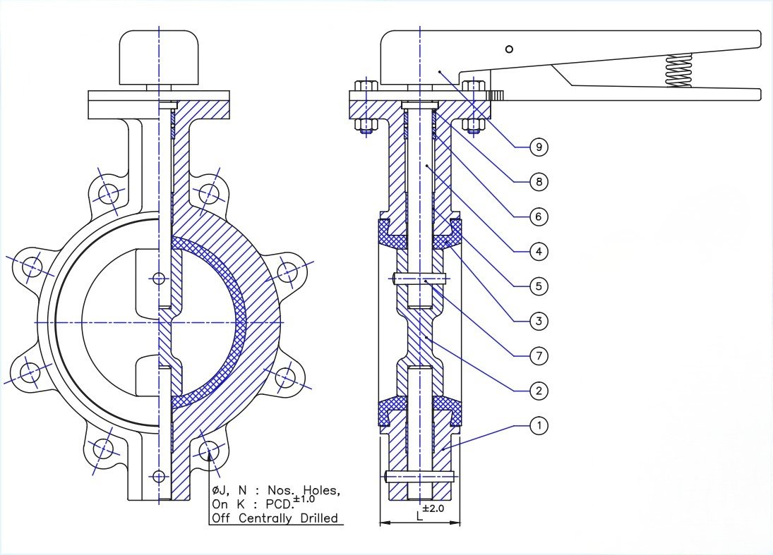 Lug Type Butterfly Valve
