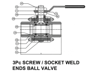 3 piece ball valve
