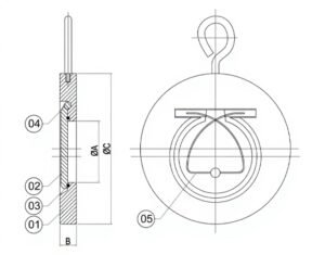 wafer-check- valve-diagram